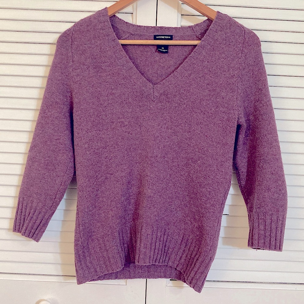 Purple lambswool sweater